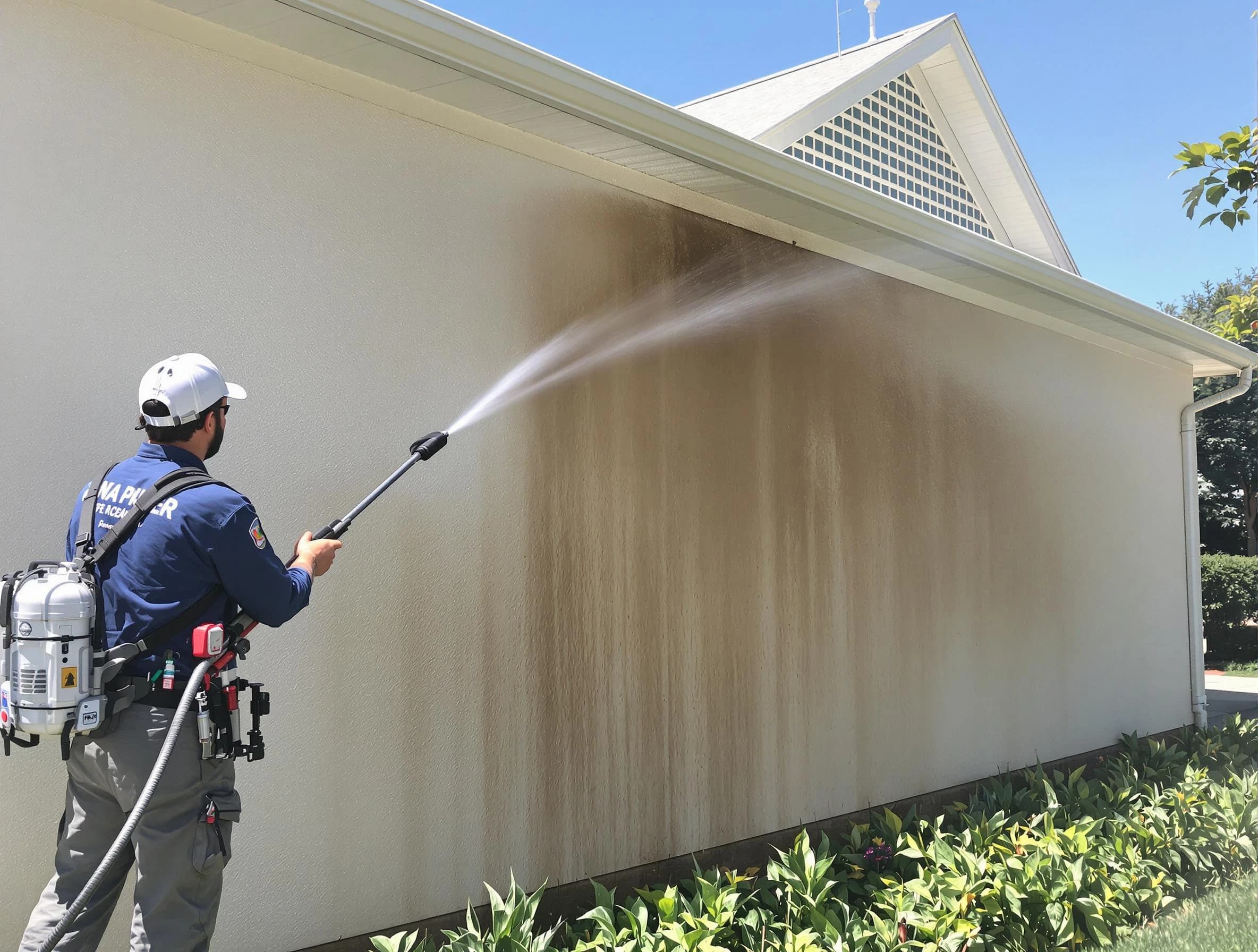 Akron Power Washing expert providing thorough power washing service in Akron